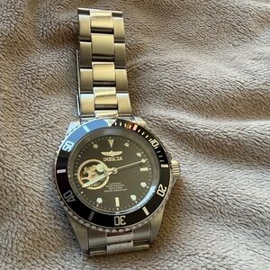 Invicta Men's 'Pro Diver' Stainless Steel Automatic Watch, Color:Silver-Toned